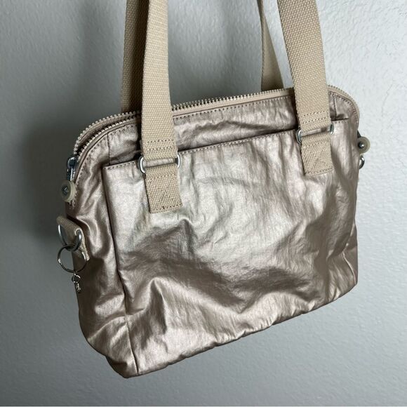 Kipling Felicity Metallic Starry Gold Shoulder Bag - Picture 7 of 7